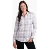 KUHL Women's Kamila Flannel 10 KUHL Women's Kamila Flannel -Sport Outfits Shop 8377 kamila flannel mist front pdp photo 1