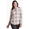 KUHL Women's Kamila Flannel 11 KUHL Women's Kamila Flannel -Sport Outfits Shop 8377 kamila flannel sand dune front pdp photo 1
