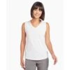 KUHL Women's Juniper Tank -Sport Outfits Shop 8454 Juniper Tank White Front