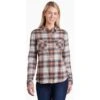 KUHL Women's Tess Flannel Long Sleeve 7 KUHL Women's Tess Flannel Long Sleeve -Sport Outfits Shop 8457 tess flannel ls copper front 9307 ps pdp photo