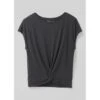Prana Women's Pacific Drift Short Sleeve Top 1 Prana Women's Pacific Drift Short Sleeve Top -Sport Outfits Shop W11212394 BLACK ALT 9