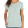 Women's Bamboo Slub Channel Pocket Tee -Sport Outfits Shop Womens SlubChannelPocketTee SeaGlass 1