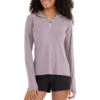 Women's Bamboo Flex Quarter Zip 9 Women's Bamboo Flex Quarter Zip -Sport Outfits Shop flex quarter zip purple sage women top 1